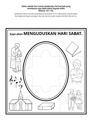 halaman kegiatan: saya akan menguduskan hari Sabat