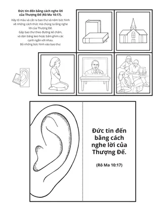 trang sinh hoạt: đức tin đến bằng cách nghe lời của Thượng Đế
