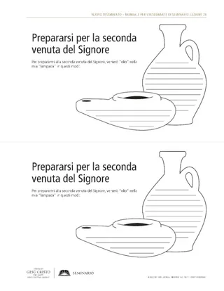 disegno, Prepararsi per la seconda venuta del Signore