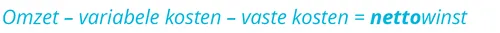 Berekening van nettowinst