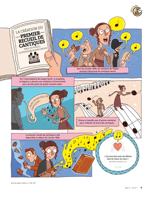 La création du premier recueil de cantiques