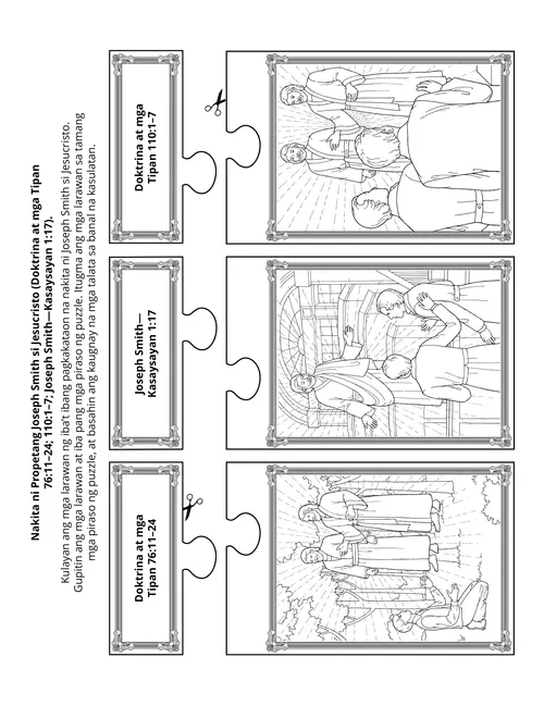 pahina ng aktibidad: nakita ni Joseph Smith si Jesucristo