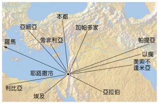 地圖，地中海東部