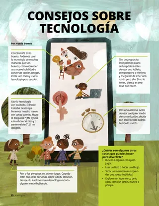 pictures of kids playing outside and on a phone screen