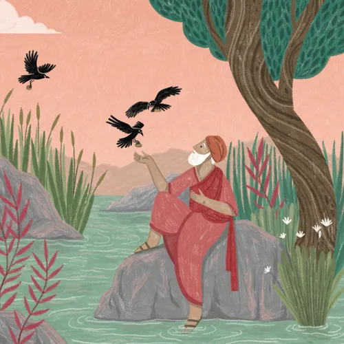 crows bringing bread to Elijah