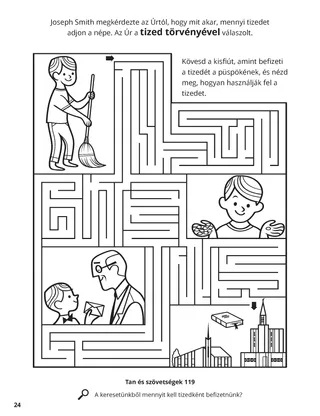 The Law of Tithing coloring page