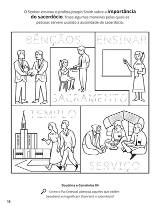Priesthood Authority coloring page