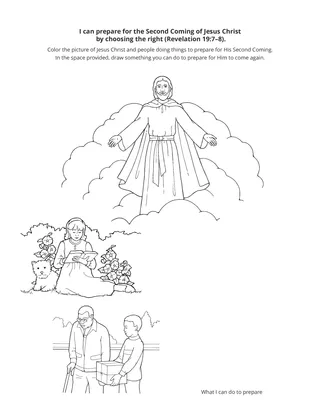 activity page: Jesus Christ will come again