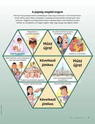 cut-out cards of children getting baptized and taking the sacrament