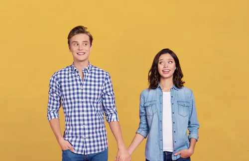 couple holding hands