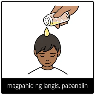 simbolo ng ebanghelyo para sa magpahid ng langis, pabanalin