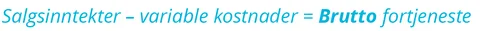 Beregning av bruttofortjeneste
