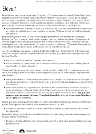 document à distribuer