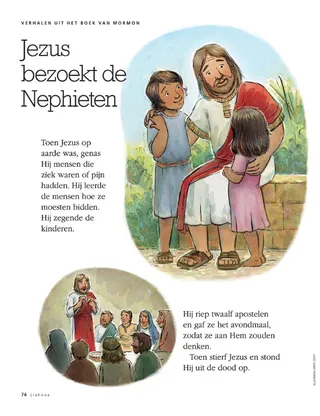 Jesus visits the Nephites