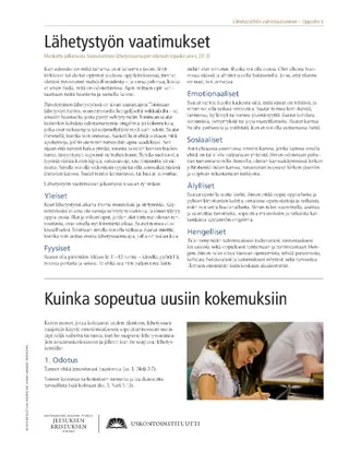 Elämä lähetyssaarnaajana, moniste