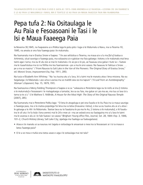 Pepa e Tufa Atu 2: Ua Ositaulaga le Au Paia ina ia Fesoasoani le Tasi i le Isi e Maua Faaeega Paia
