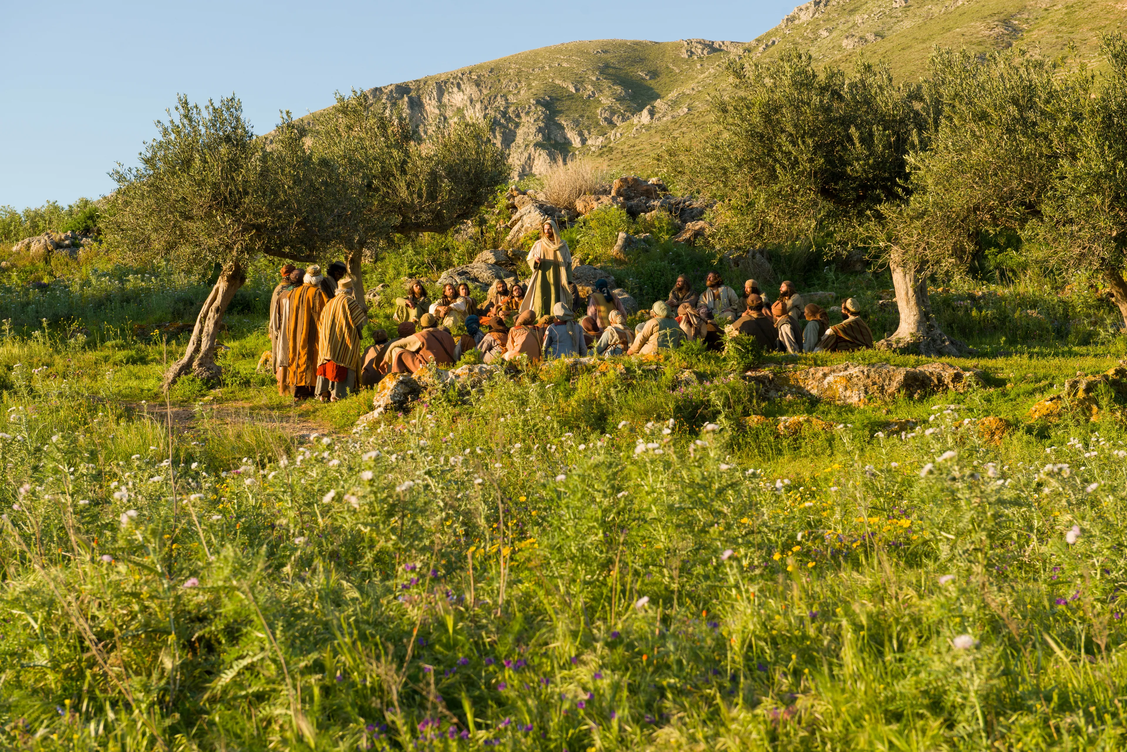 Jesus teaches about seeking the kingdom of God.