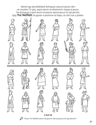 The Twelve Nephite Disciples coloring page