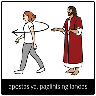 simbolo ng ebanghelyo para sa apostasiya, paglihis ng landas