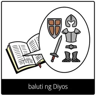 simbolo ng ebanghelyo para sa baluti ng Diyos