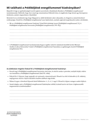 Mi van a Prédikáljátok evangéliumomat! kiadványában?