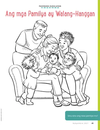 family sitting together with grandma