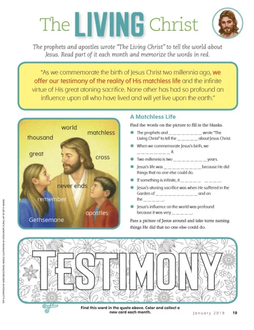 illustration of Jesus sitting with children