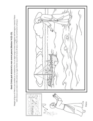 pagina delle attività – Gesù può aiutarmi a non avere paura
