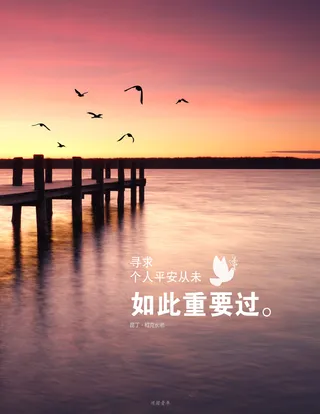 在海湾码头的日落