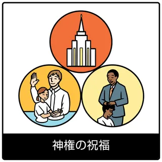 神権の祝福—福音のシンボル