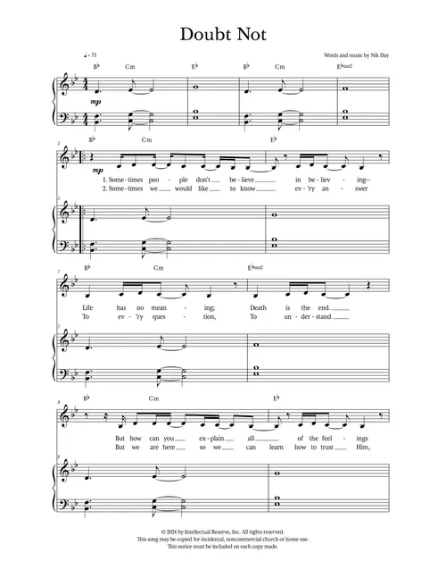 sheet music