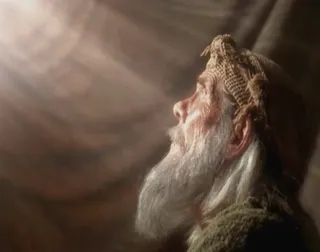 Abraham looking toward heaven