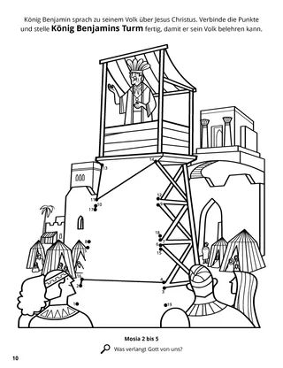 King Benjamin Addresses His People coloring page