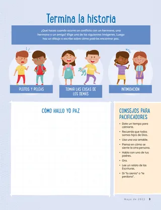 Page from the May 2022 Friend Magazine.