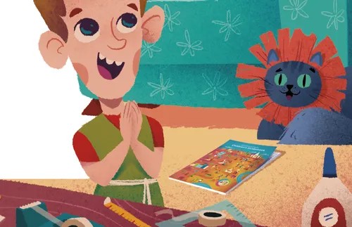 boy dressed up for play