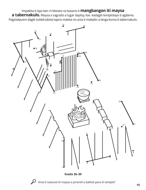 The Tabernacle coloring page
