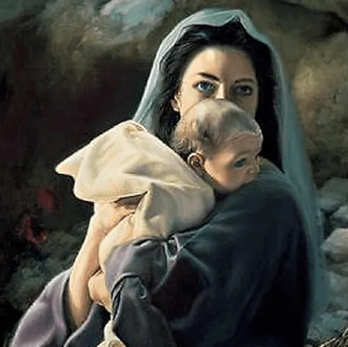 Mary and baby Jesus