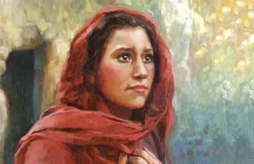 illustration of Mary Magdalene at the Garden Tomb