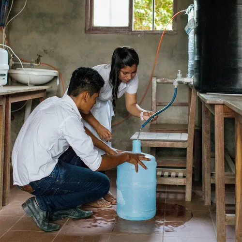 youth treating water