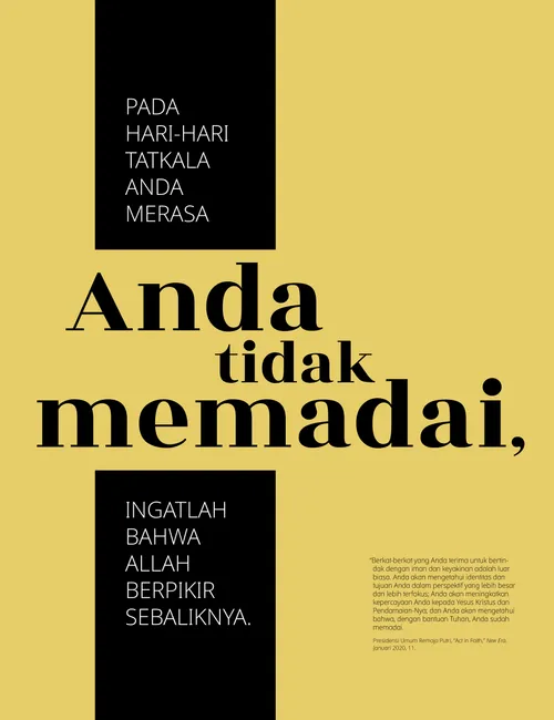 poster “Anda Memadai”