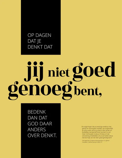 poster ‘Je bent goed genoeg’