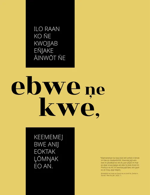 peba killep “Ebwe Ņe Kwe”
