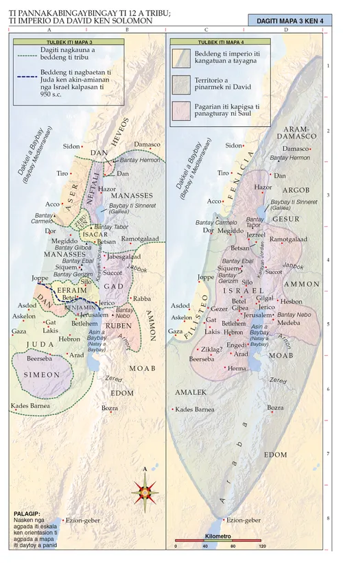 Mapa iti Biblia 3–4