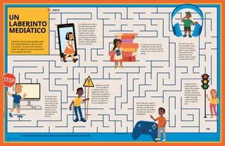 Un laberinto con consejos sobre el uso de los medios de comunicación