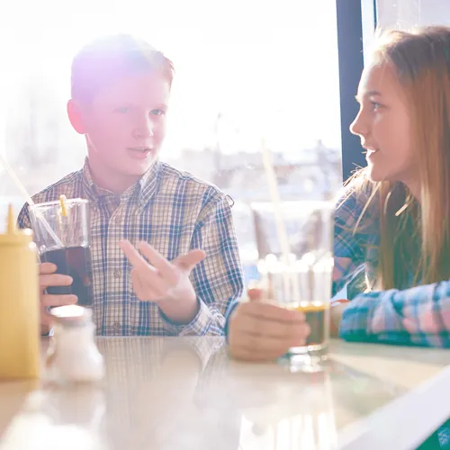 young man and young woman