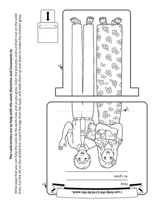 activity page: I can help do the Lord’s work