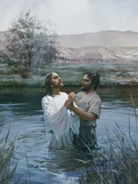 John the Baptist baptizing Jesus