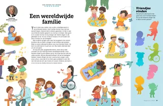 Kinderen die sporten, knutselen, van de natuur genieten enzovoort