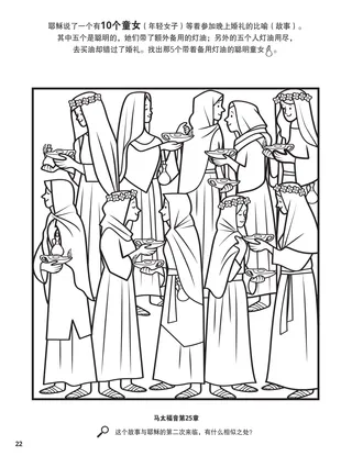 The Ten Virgins coloring page