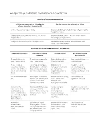Muenzaniso weChidzidzo-Pfupiso yeKuronga Chidzidzo
